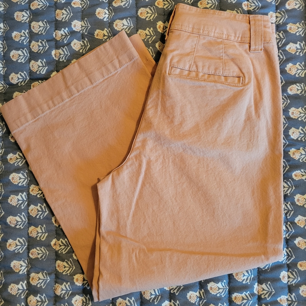 A New Day pink wide leg cropped pants